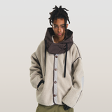 RELABEL 23AW ストラクチャードデタッチャブル Dooded ラムズウールジャケット