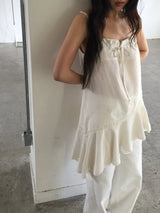 Rib Unbalanced Dress (3 colors)