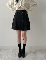 Stitch Banding Midi Skirt