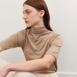 ハーフタートルネックTシャツ BEIGE