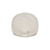 VA Curved Stud Tweed Ball Cap / White