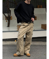 [Unisex] Work pocket cargo wide pants(4color)