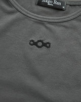 Triclipse Embroidered Sleeveless Khaki Gray