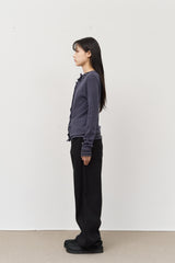 (W) Ruffled Layered Cardigan