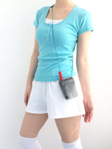 Round U button slim top