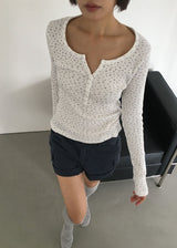 BELLA WAFFLE TEE