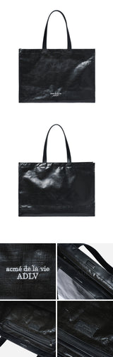 ベーシックロゴショッパーバッグ BLACK