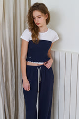 Waffle comfort top_navy