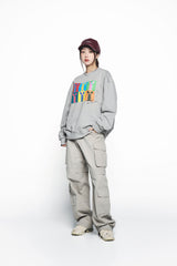 25SS ALIEN RABBIT POPART SWEATSHIRT MELLANGE