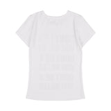 3-WAY LETTERING CORSAGE TEE (BLACK) F25QB106