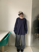 センキューベーシックラグランオーバー長袖Tシャツ