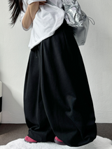 10000ソルド❤‍🔥 Dダウンピンタックオーバーロングパンツ🩶🖤2Cカラー S-XL🖤