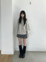 ハーシーチェックスカートパンツ(2 colors)