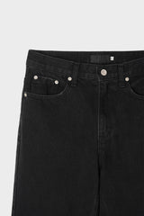 Vintage flare black denim pants