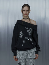 SUE Wide Hoodie Top