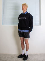 26ss SHAMONE エンブロイダリースウェットシャツ 2color