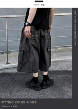 Aver Eyelet Cargo Bermuda Pants