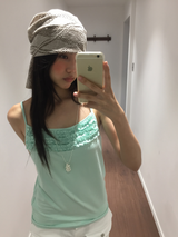 Node punched hair scarf (2color)