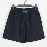 Wool check shorts - pt