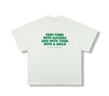 ナンバーキプデニムレタリングベーシックオーバーフィット半袖Tシャツ