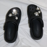 【MADE】dewy flower shoe charm (silver, 3pcs)