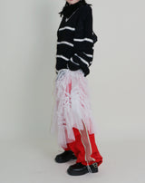 Hayley Cancanシースルーレースロングスカート