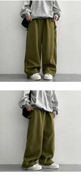 Soru Thick Pocket Carpenter Banding Wide Pants