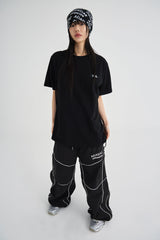 クロームグラフィックTシャツ [ブラック]