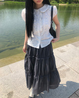 Rohue Frill Short Sleeve Blouse