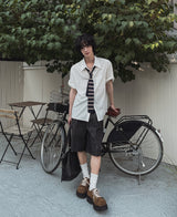 Rudd Pin Stripe Bermuda Denim Pants