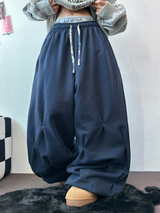 PUNCHING LOOSE HIP STREET LONG PANTS 💙🤎2COLOR