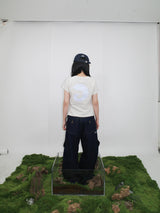 W Horn Applique Tee in Ivory