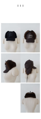 LOGO FUR TROOPER HAT (BROWN, BLACK 2COLORS!)