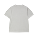 25SS シューティングロゴピグメントウーマン半袖Tシャツ ライトグレー