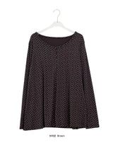 26SS★ [BAONHAUS] ラテ フラワー オーバー ロングスリーブ Tシャツ