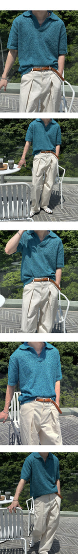 [S/S] リネンタックハーフバンディングパンツ