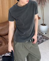 エルト ワッフルパネル ピグメントTシャツ
