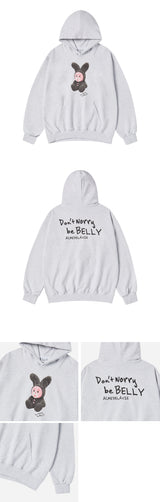 24FW RABBIT BELLY HOODIE MELANGE