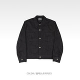 Stripe Trucker Denim Jacket 2COLOR