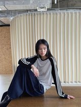 Retro Stripe Lyocell Relaxed T-Shirt