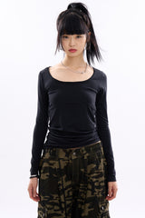 Petina wide-neck long sleeve