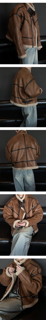 [F/W] Crack suede crop mustang(3color)