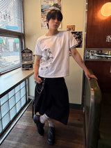 スターリー ユニコーン リンガー クロップ ショートスリーブ ホワイト