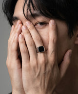 NR-301 Black Onyx Square Signet Ring