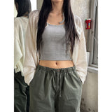 [Unisex] エスニックシースルーカーディガン(3color)