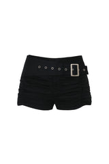 VIOLA BELTED SHORTS black