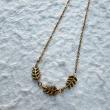 Golden Whisper Leaf Necklace