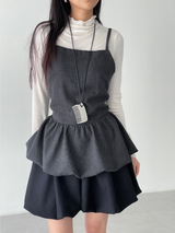 balloon strap blouse