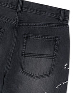 EMB SPLATTER DENIM PANT