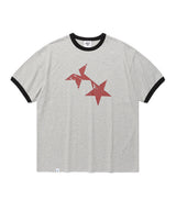 ツインスターリンガーSS Tシャツ グレー(CV2FMUT549A)